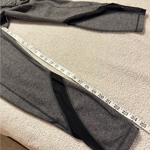 Lululemon Inspire Tight II Mesh Grey Black Tropical Blue Leggings - Picture 10 of 16